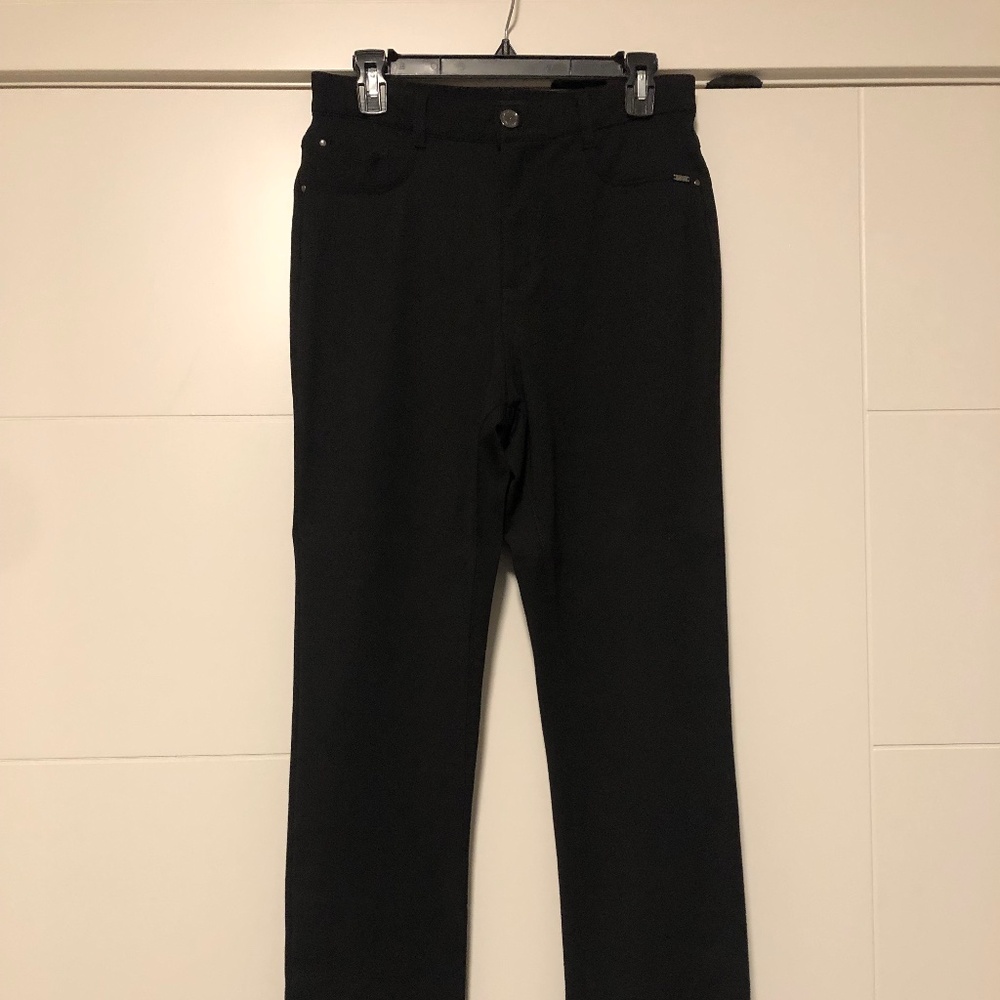 French dressing black stretch pant, size 8 NEW